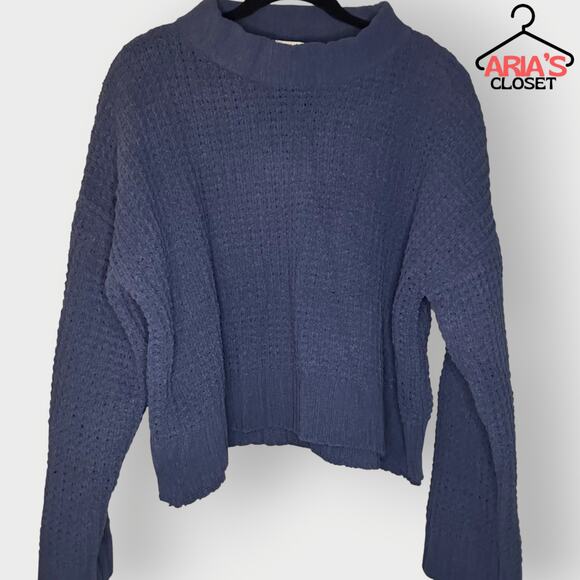 Altar'd State Sweaters - Altar’d State Navy Turtleneck Sweater (Cozy Knit)